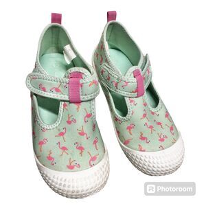 Cat& Jack Toddler water shoes mint pink falmingos size 12